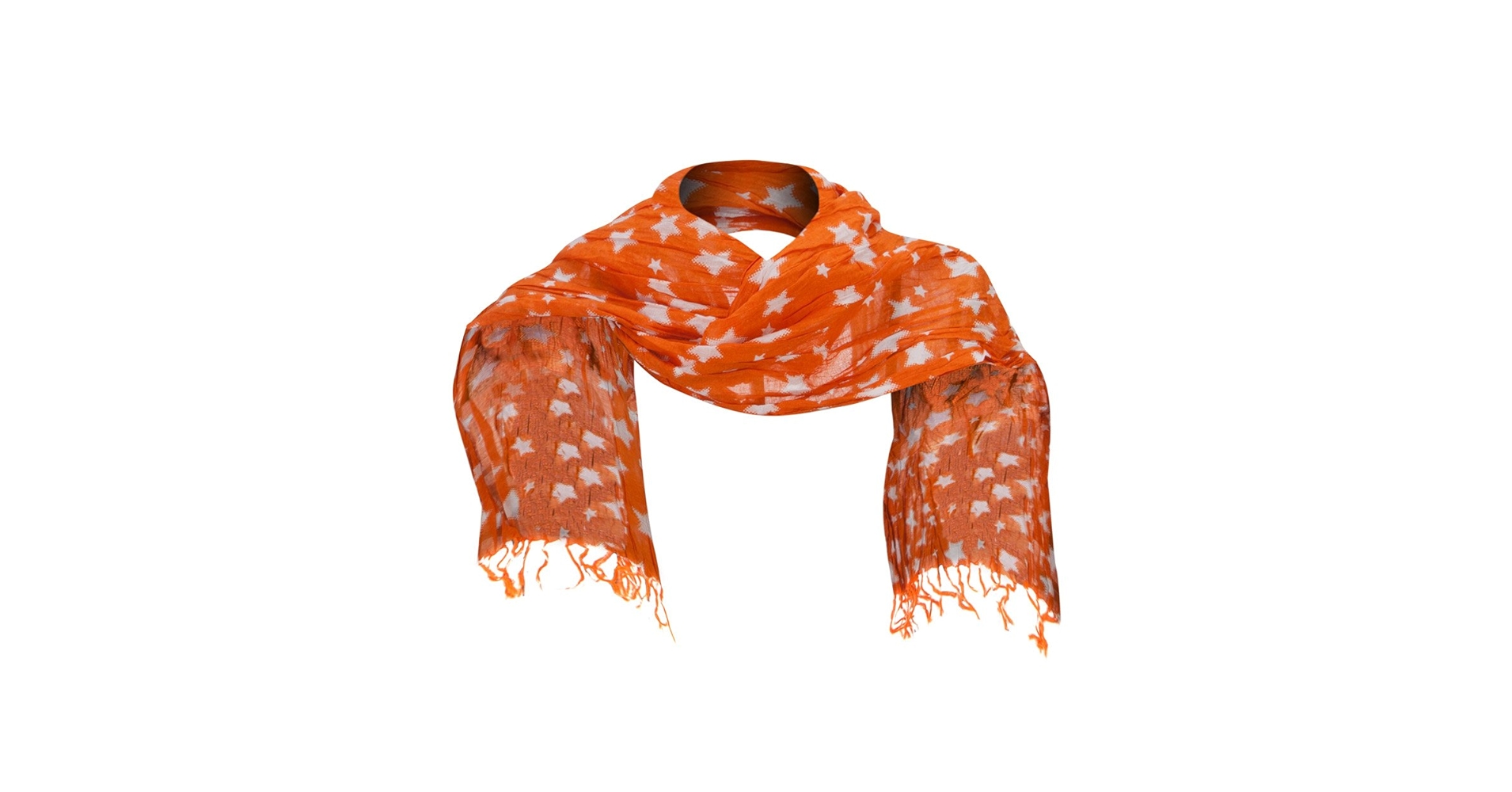 小物 star pattern long scarf Cotton Scarf with Stars - Black OSFM at Amazon Women's